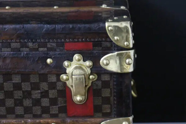 Malle Louis Vuitton courrier à damiers