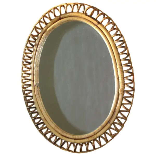 Miroir ovale vintage italien