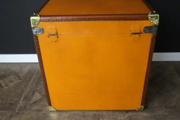 Malle Moynat vintage en toile orange