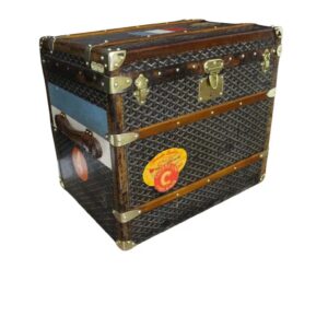 Malle Goyard ancienne, malle a chapeaux Goyard 60 cm
